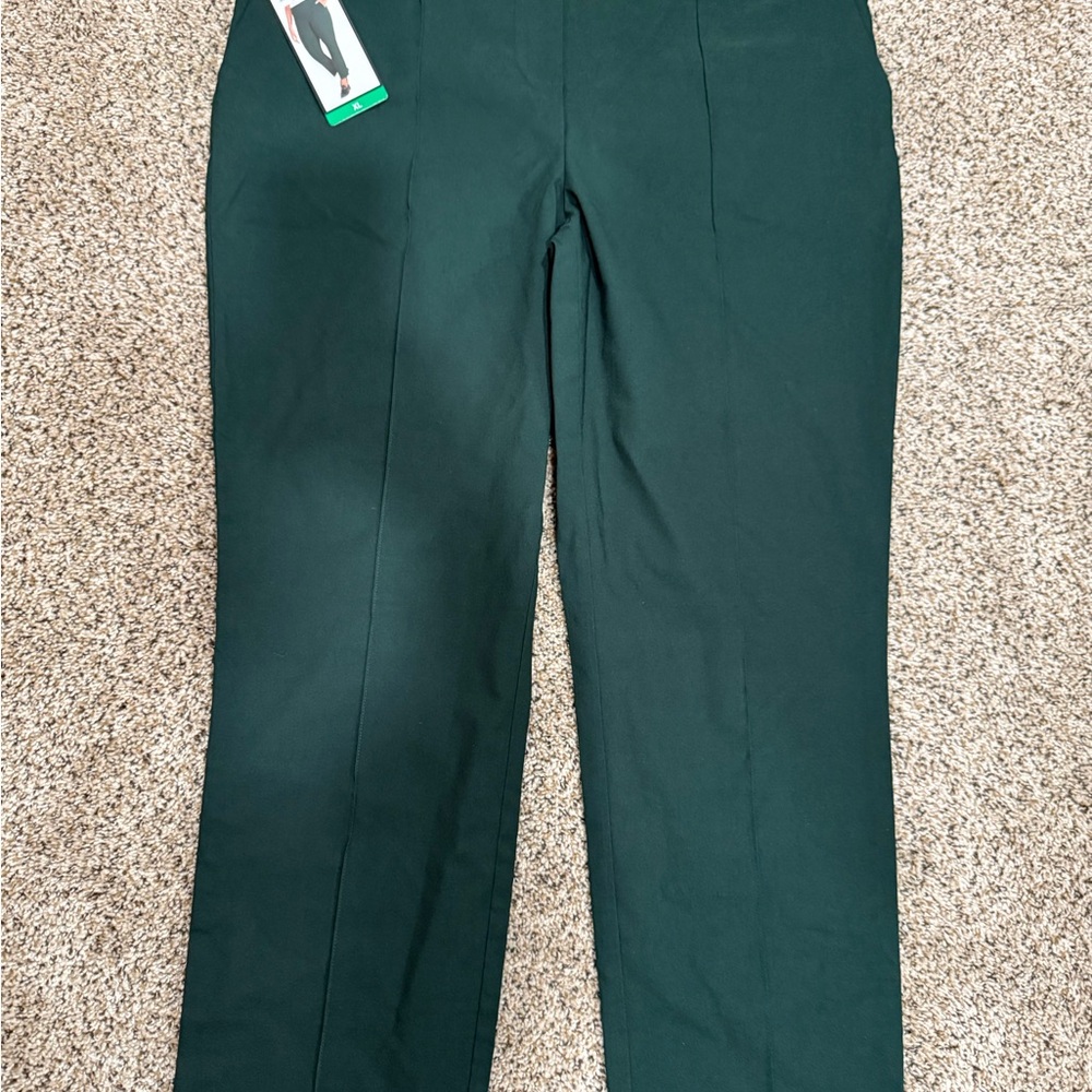 Hilary Radley Woman’s Dark Green Dress Pants